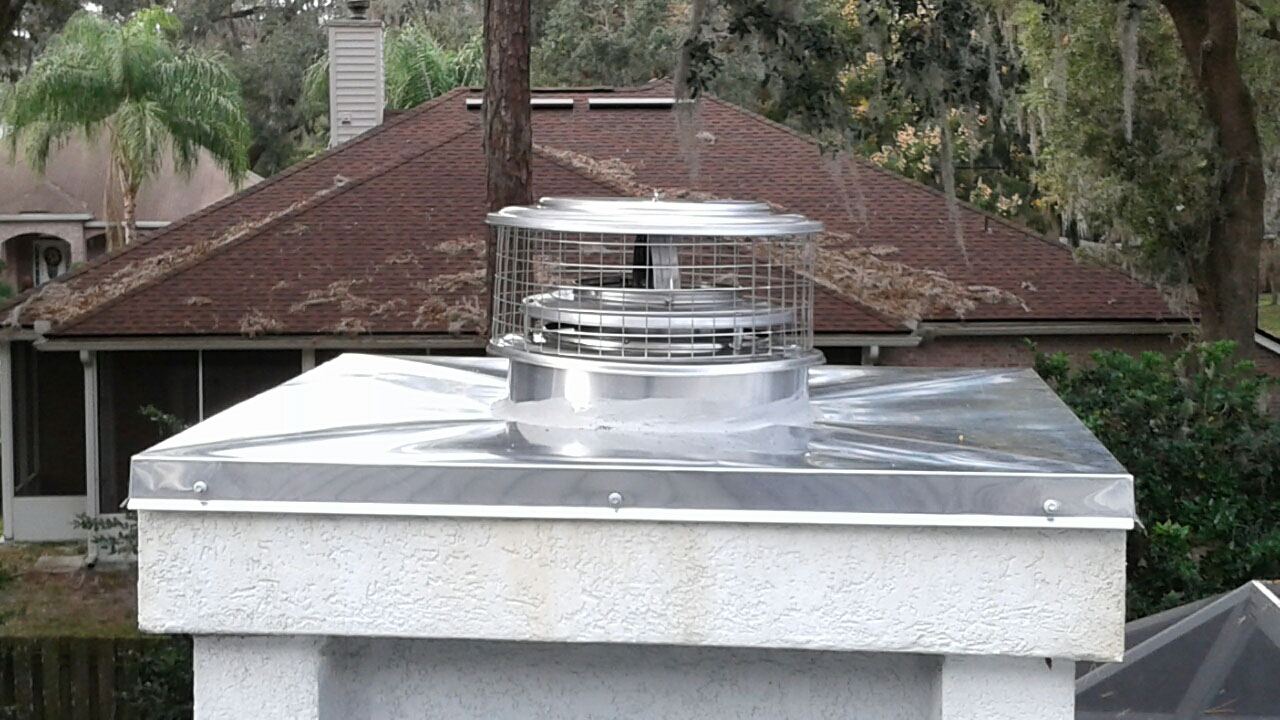 New aluminum chase pan and stainless cap after replacement